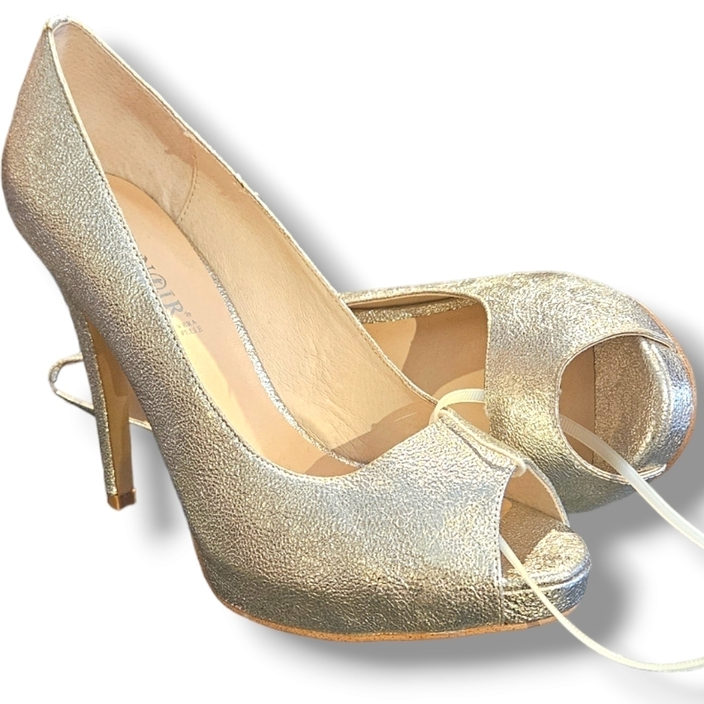 Womens peep toe heels - Picture 4 of 7